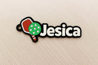 Personalized Pickleball Keychain with name for car keys, backpack, purse, bag - 3D printed - Charm - Custom Colors