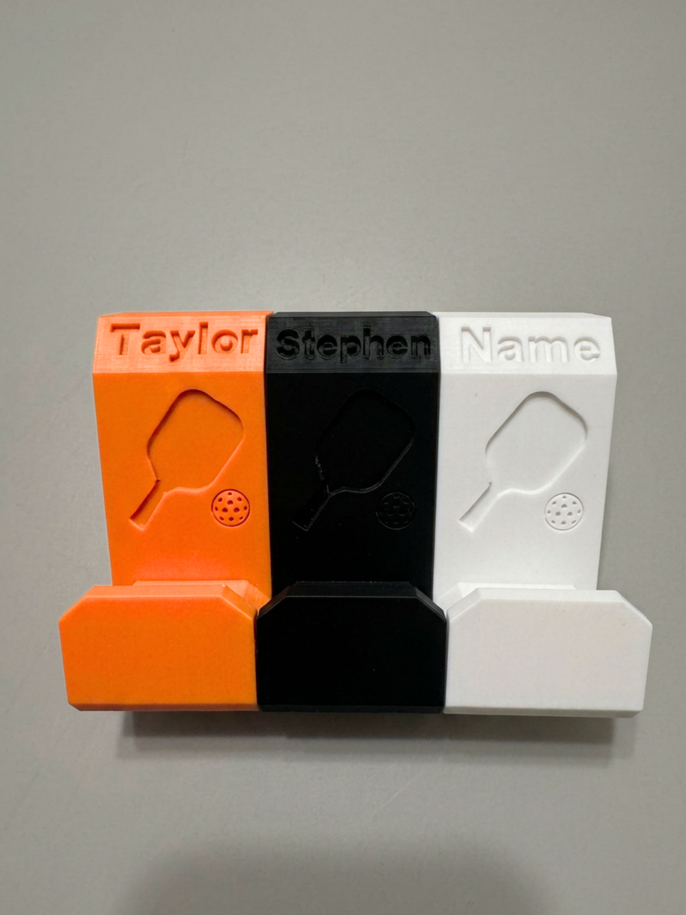 Pickleball Bag Hook - Hang on Fence to keep off ground and customize with your name!