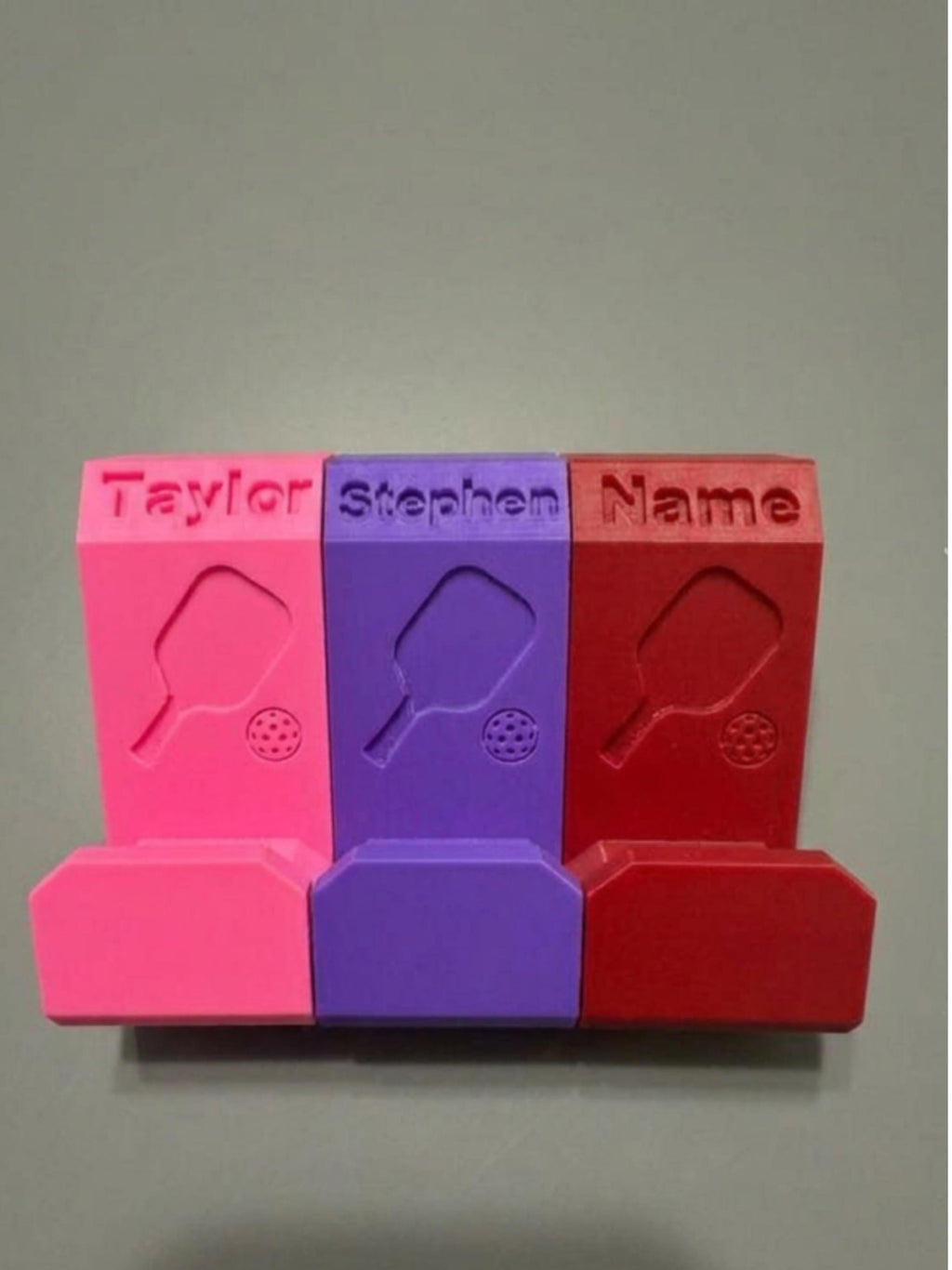 Pickleball Bag Hook - Hang on Fence to keep off ground and customize with your name!